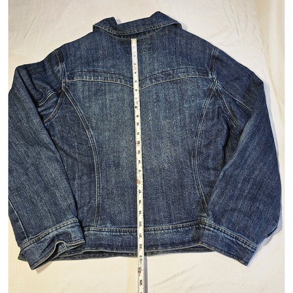 WAK Women's 18/20W Denim Zip Up Jean Jacket - Picture 7 of 8